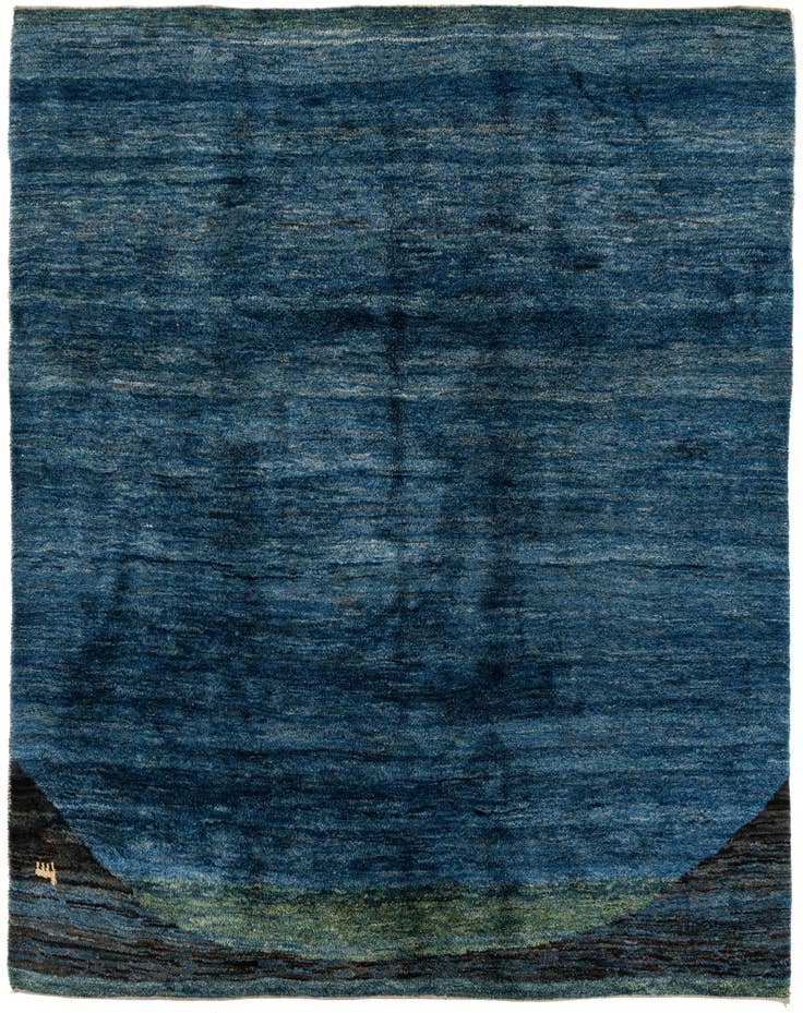 Detail image of 8' 7 x 10' 9 Hand Knotted Shiraz-Gabbeh Persian Wool Rug