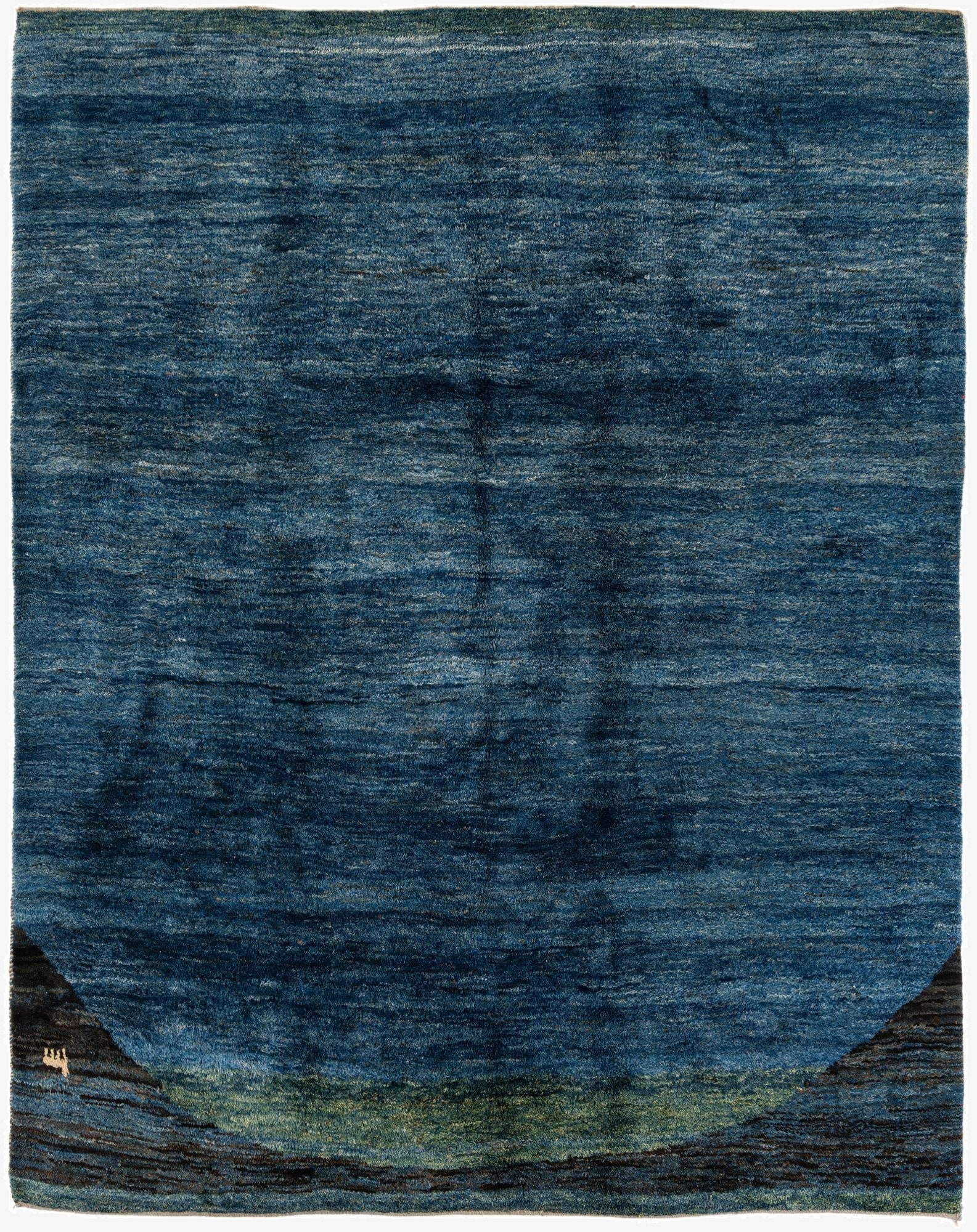 8' 7 x 10' 9  Hand Knotted Shiraz-Gabbeh Persian Wool Rug