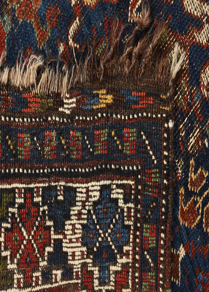 4' 1 x 5' 10 Hand Knotted Shirvan Persian Wool Rug