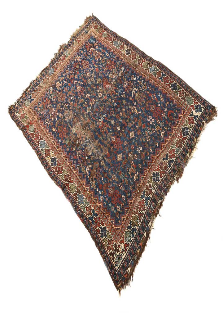 4' 1 x 5' 10 Hand Knotted Shirvan Persian Wool Rug