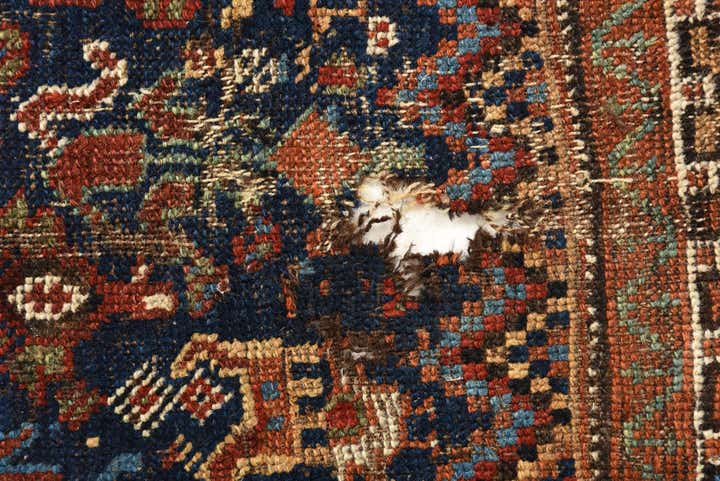 4' 1 x 5' 10 Hand Knotted Shirvan Persian Wool Rug