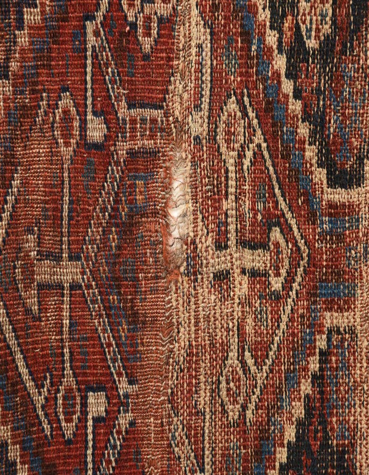 Detail image of 4' 3 x 5'  Hand Knotted Shirvan Persian Wool Rug