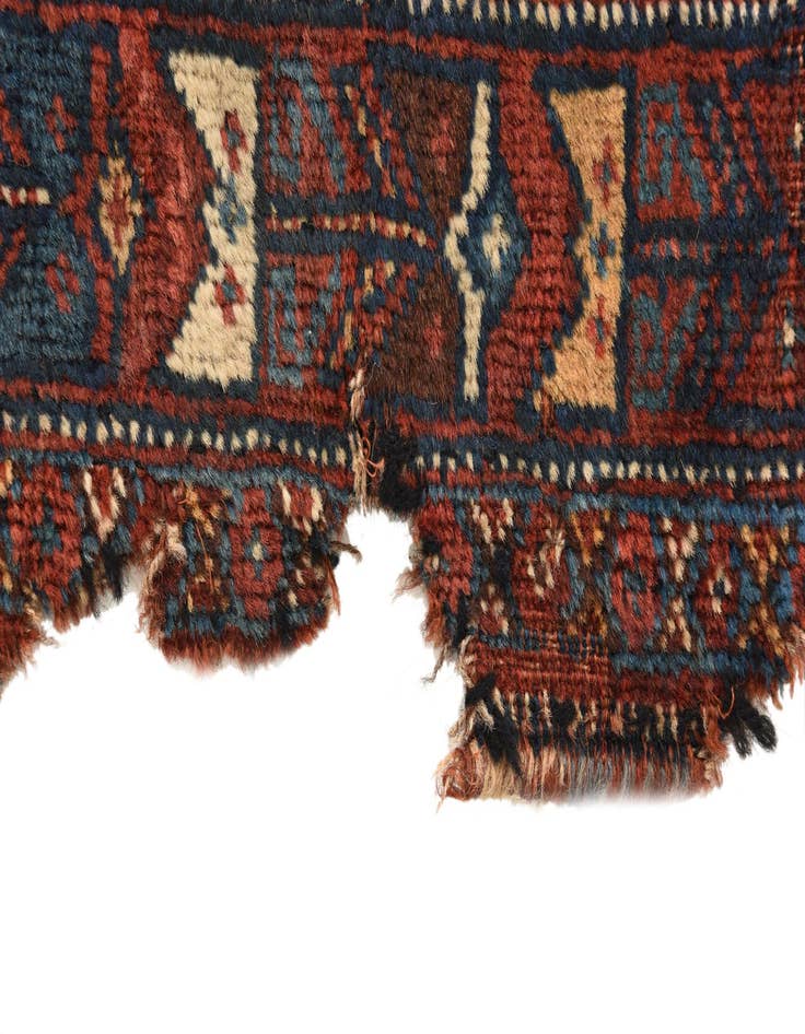 Detail image of 4' 3 x 5'  Hand Knotted Shirvan Persian Wool Rug