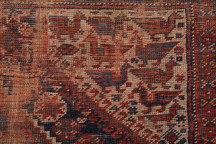 4' 3 x 5' Hand Knotted Shirvan Persian Wool Rug