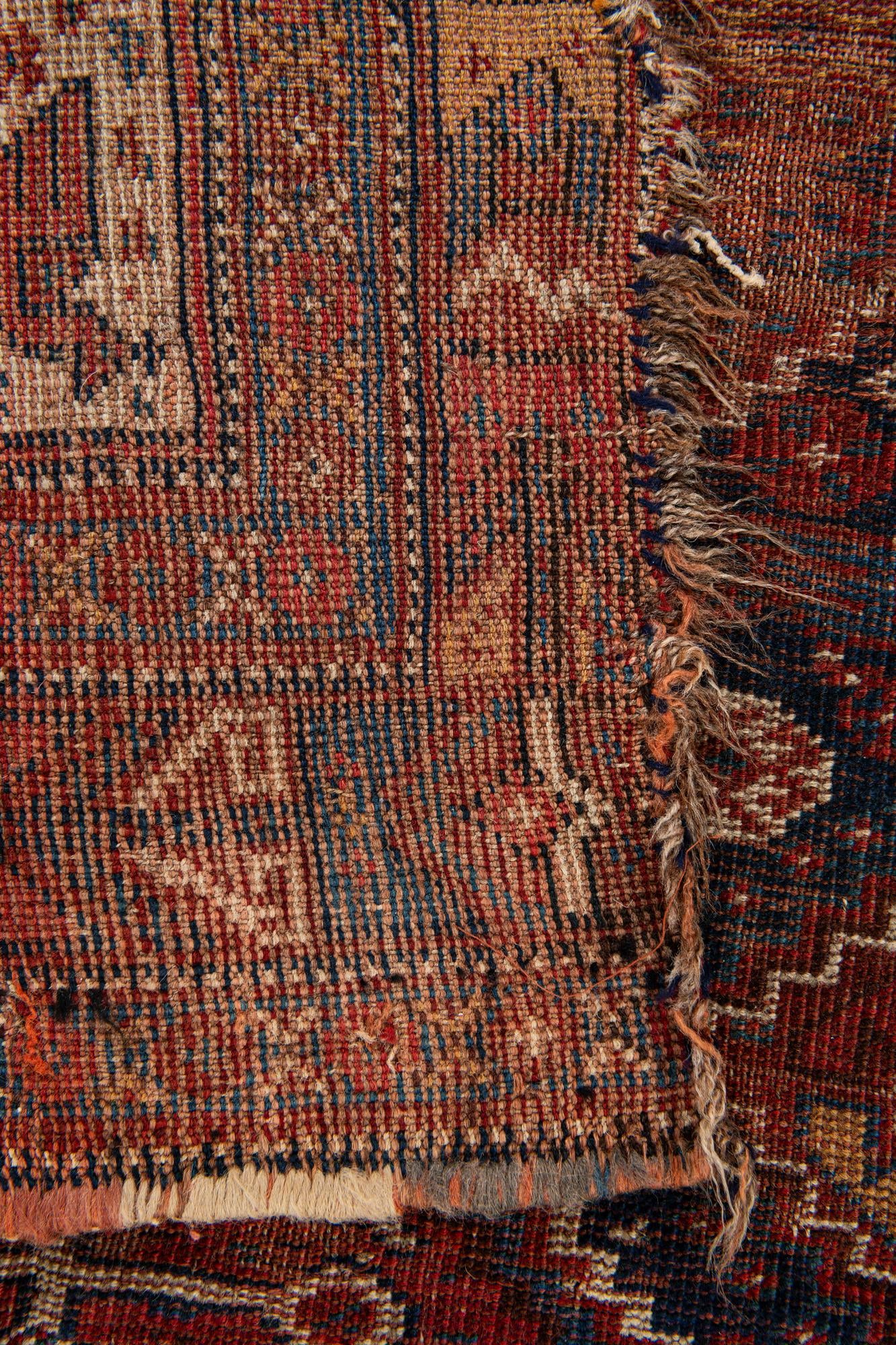 4' 3 x 5' Hand Knotted Shirvan Persian Wool Rug