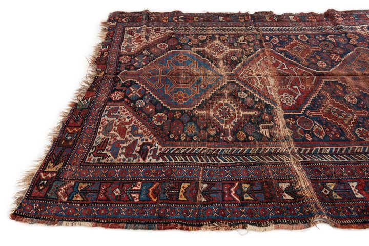 4' 3 x 5' Hand Knotted Shirvan Persian Wool Rug