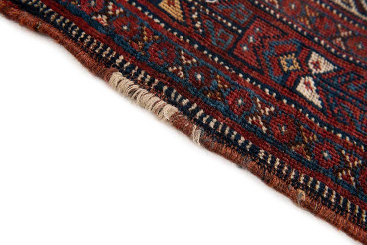 Detail image of 4' 3 x 5' Hand Knotted Shirvan Persian Wool Rug