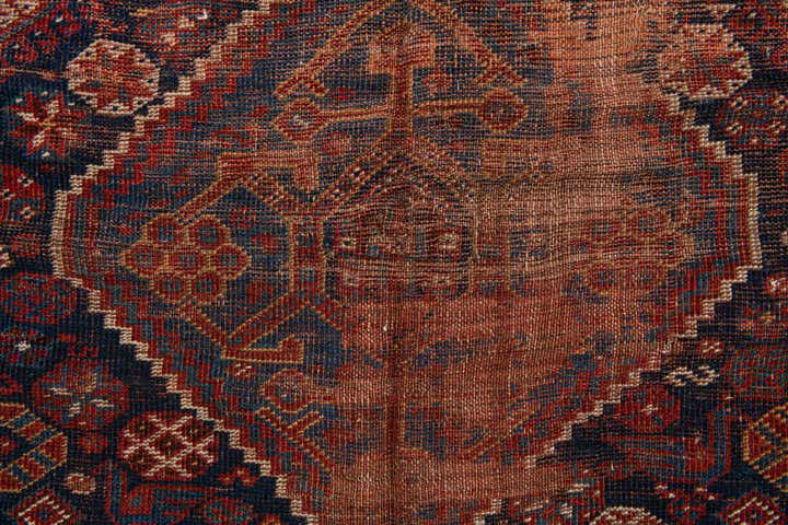 4' 3 x 5' Hand Knotted Shirvan Persian Wool Rug