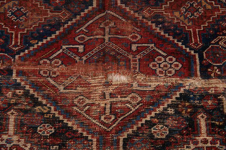 4' 3 x 5' Hand Knotted Shirvan Persian Wool Rug