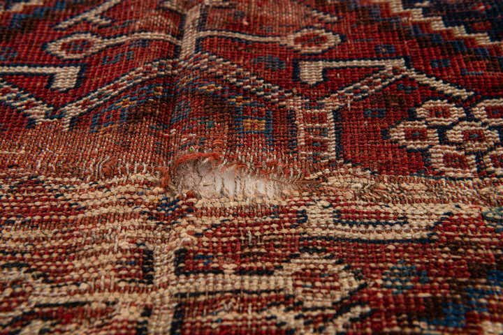 4' 3 x 5' Hand Knotted Shirvan Persian Wool Rug
