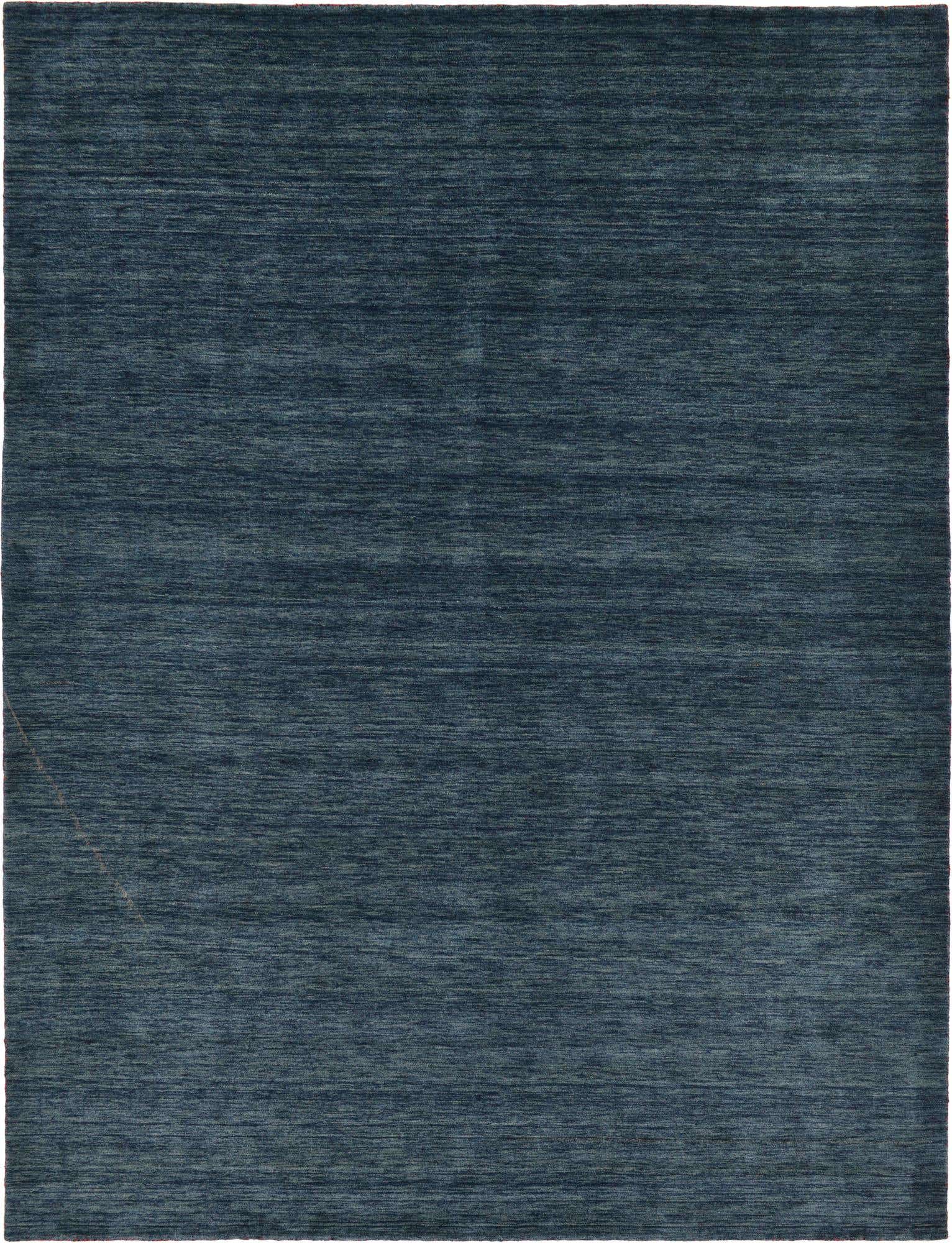 9' 10 x 13' Hand Knotted Solid Gabbeh Wool Rug
