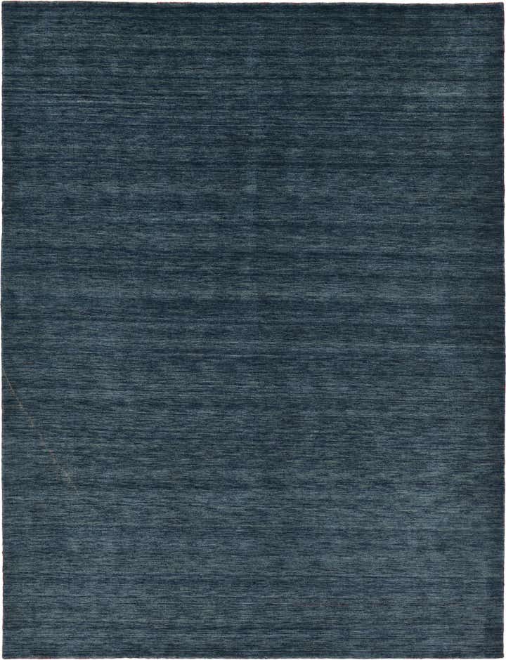 9' 10 x 13' Hand Knotted Solid Gabbeh Wool Rug