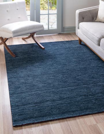 9' 10 x 13' Hand Knotted Solid Gabbeh Wool Rug