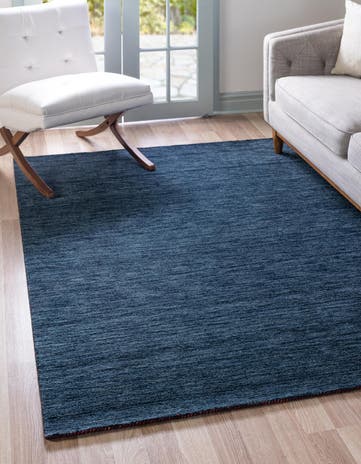 9' 10 x 13' Hand Knotted Solid Gabbeh Wool Rug