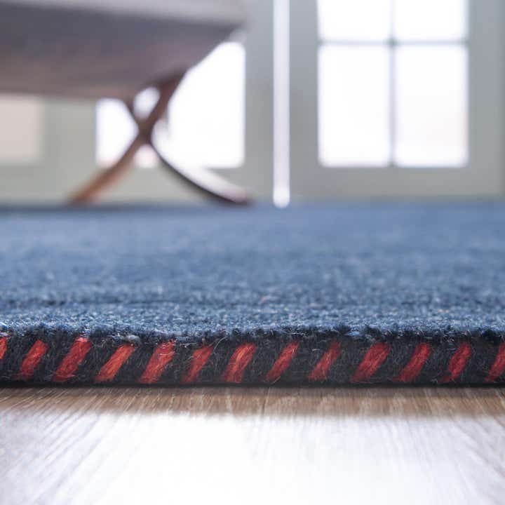 8' 2 x 11' 6 Hand Knotted Solid Gabbeh Wool Rug