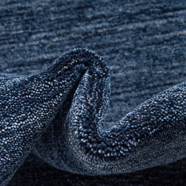 Detail image of 8' 2 x 11' 6 Hand Knotted Solid Gabbeh Wool Rug