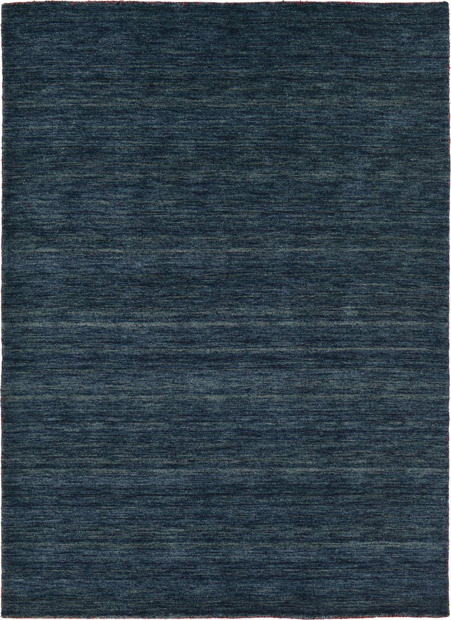5' 3 x 7' 5 Hand Knotted Solid Gabbeh Wool Rug