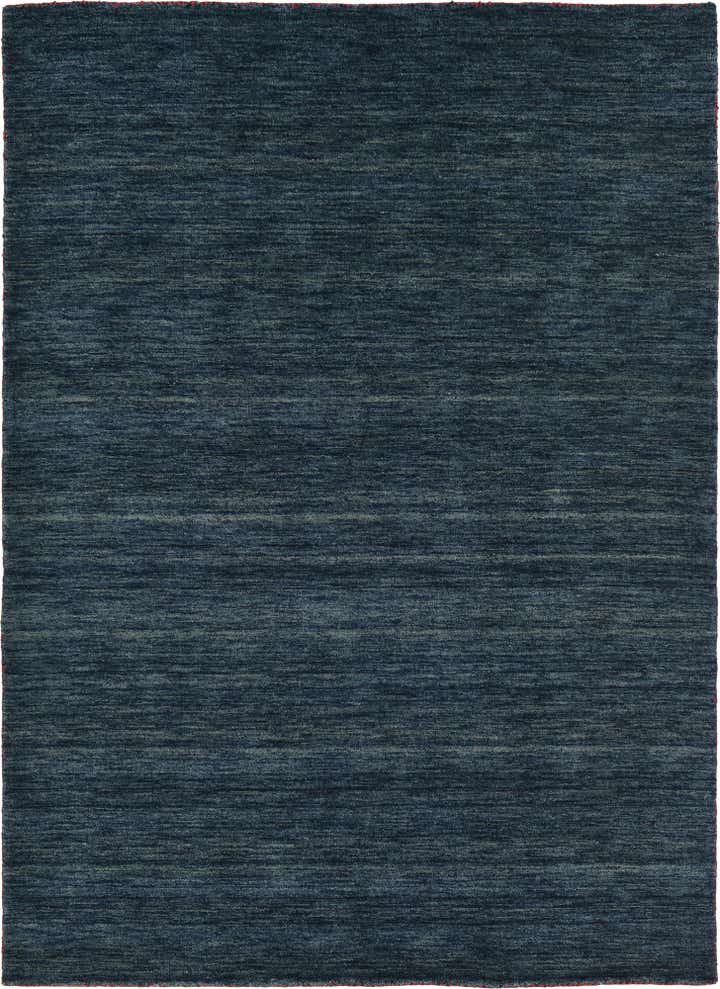 5' 3 x 7' 5 Hand Knotted Solid Gabbeh Wool Rug