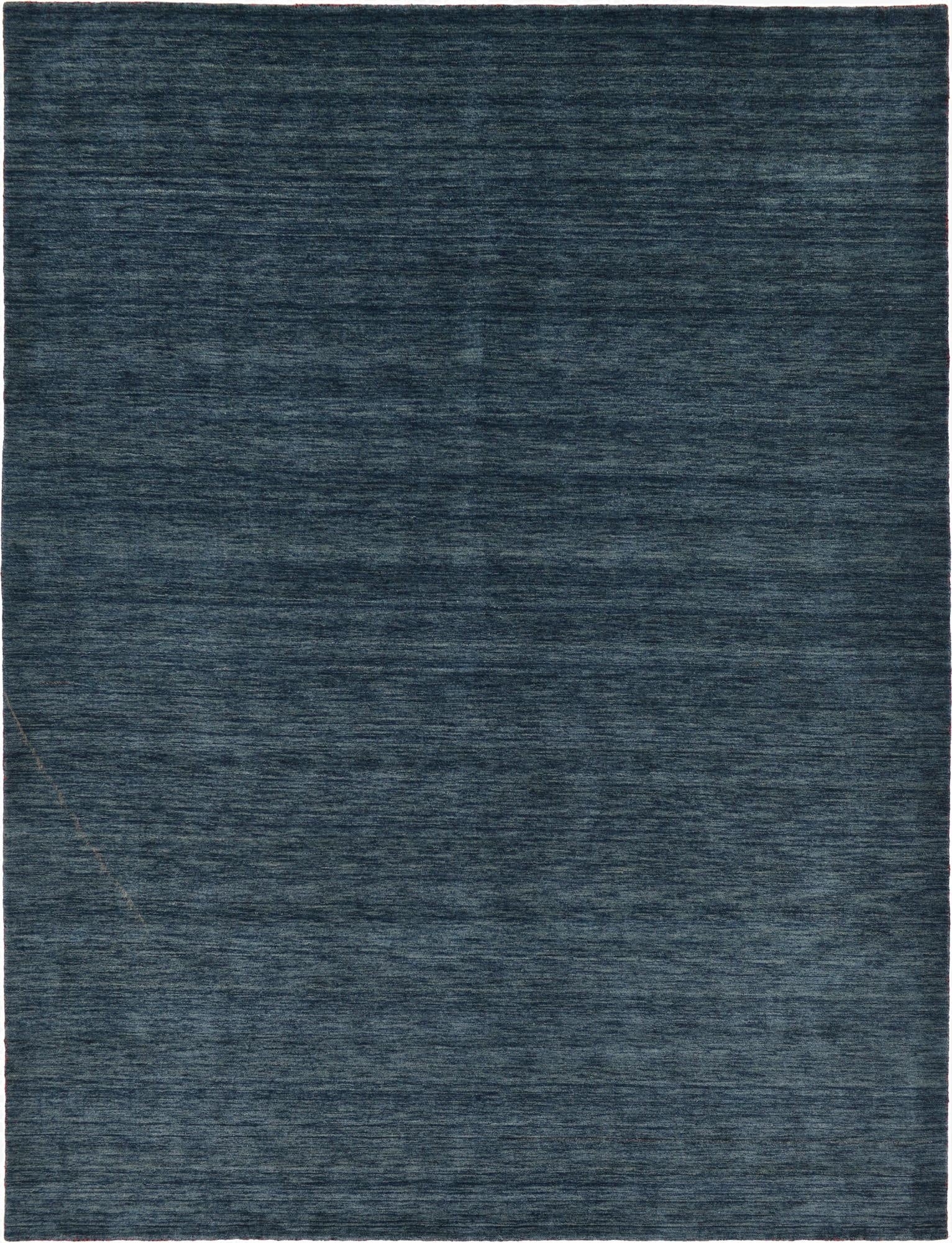 9' 10 x 13'  Hand Knotted Solid Gabbeh Wool Rug