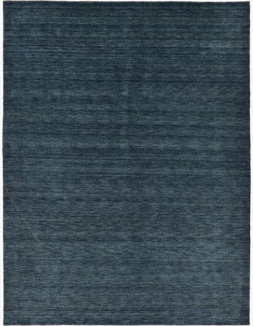 9' 10 x 13' Hand Knotted Solid Gabbeh Wool Rug