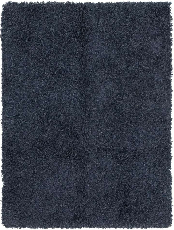 4' 8 x 6' 4 Solid Shag Rug