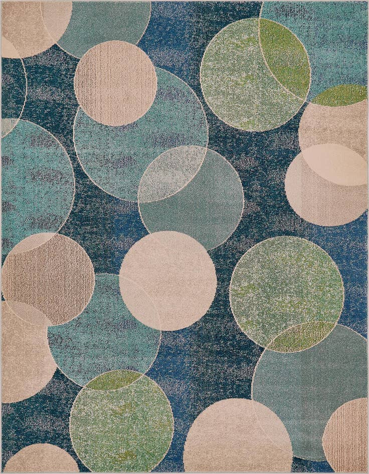 Detail image of 8' x 10' Washable Spectrum Rug