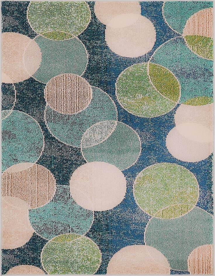Detail image of 4' x 6' Washable Spectrum Rug