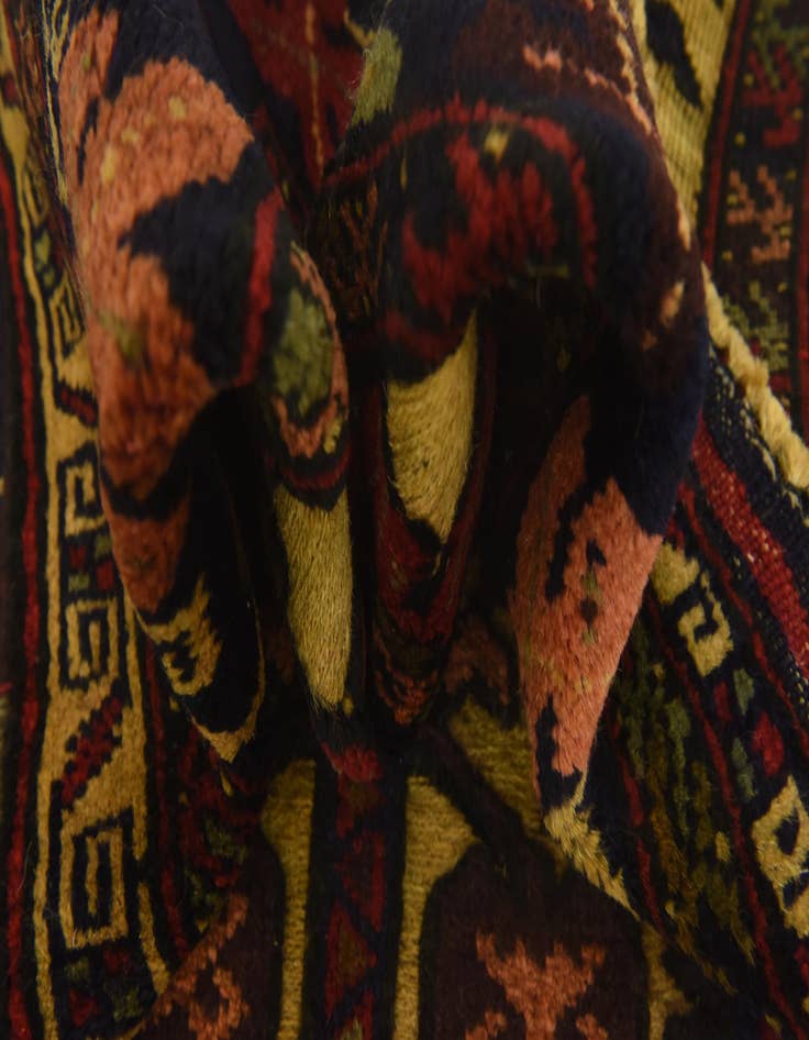 Detail image of 2' 9 x 4' 5  Hand Knotted Sumak Wool Rug