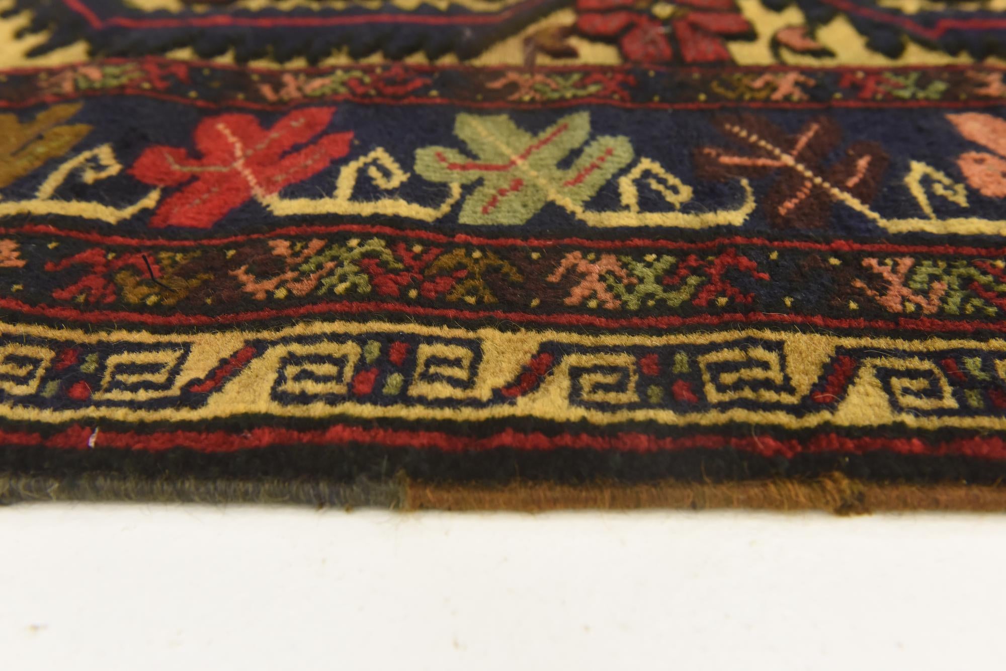 2' 9 x 4' 5 Hand Knotted Sumak Wool Rug