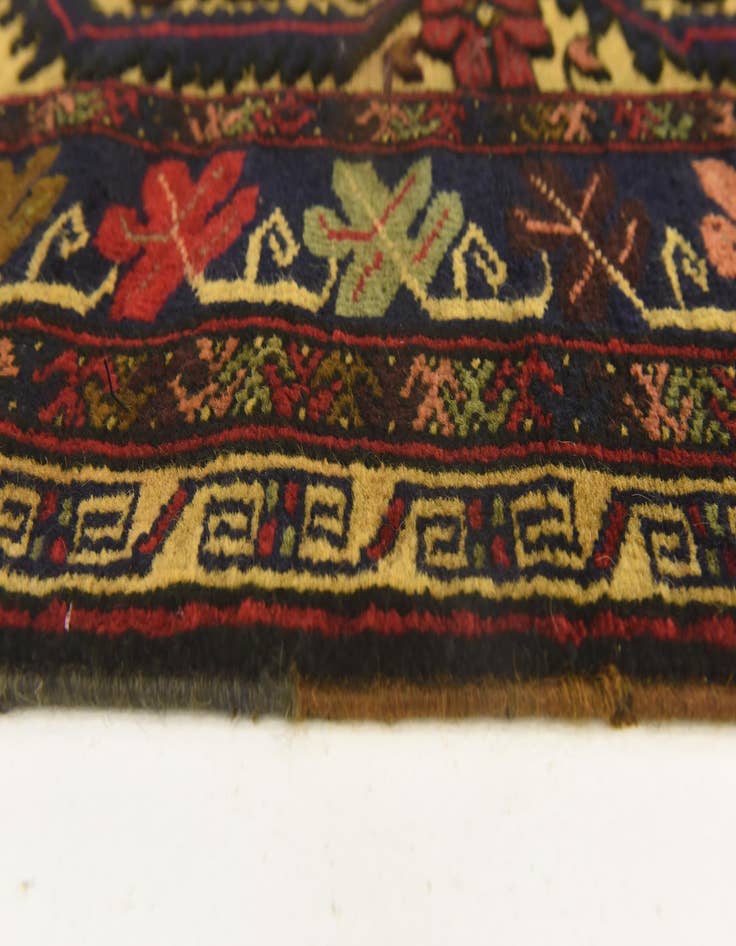 Detail image of 2' 9 x 4' 5  Hand Knotted Sumak Wool Rug