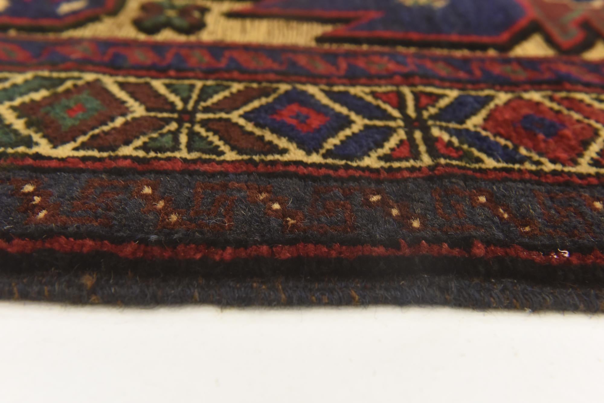 2' 10 x 4' 6 Hand Knotted Sumak Wool Rug