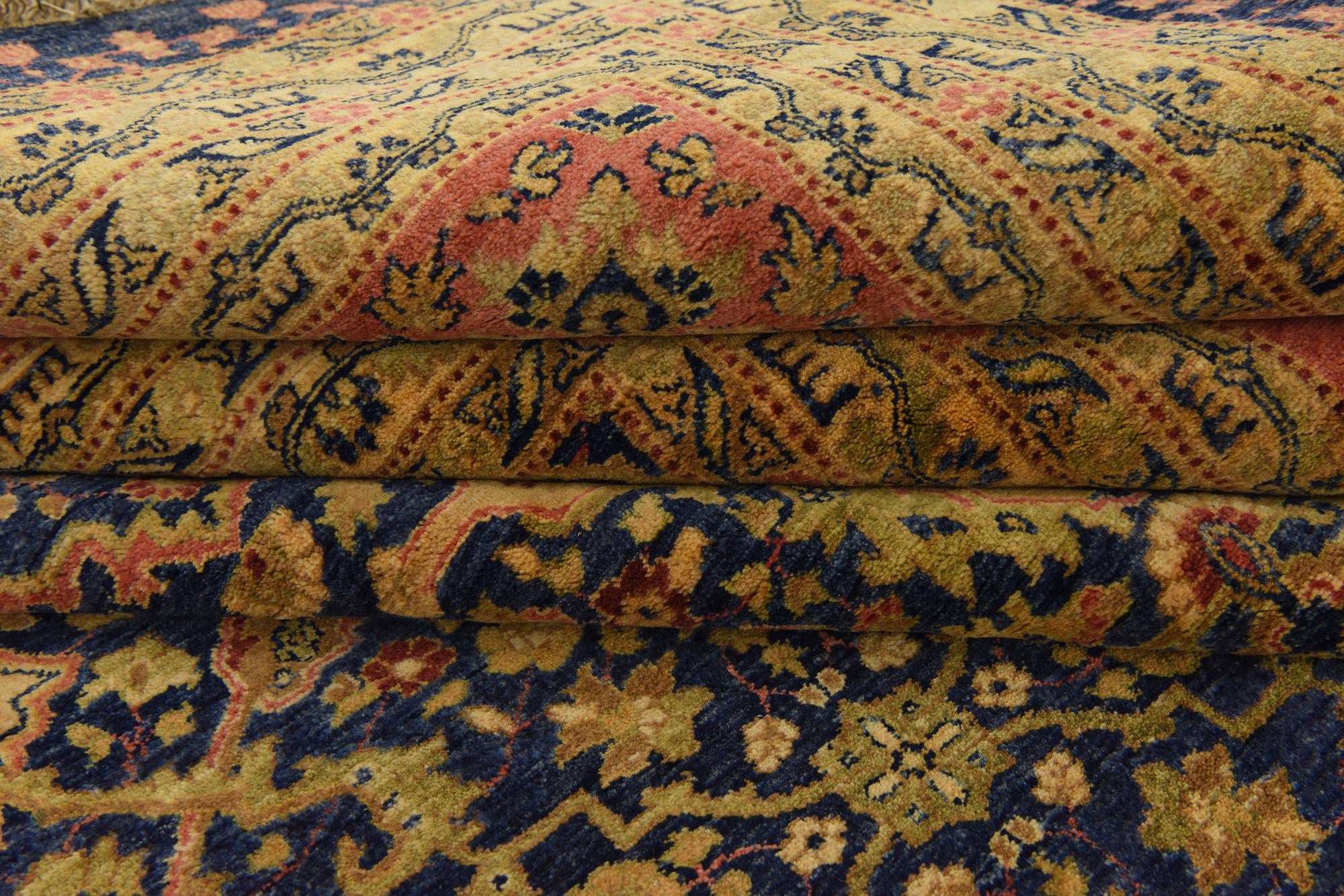 12' 4 x 21' 11 Hand Knotted Tabriz Hadji Jalili Oriental Rug