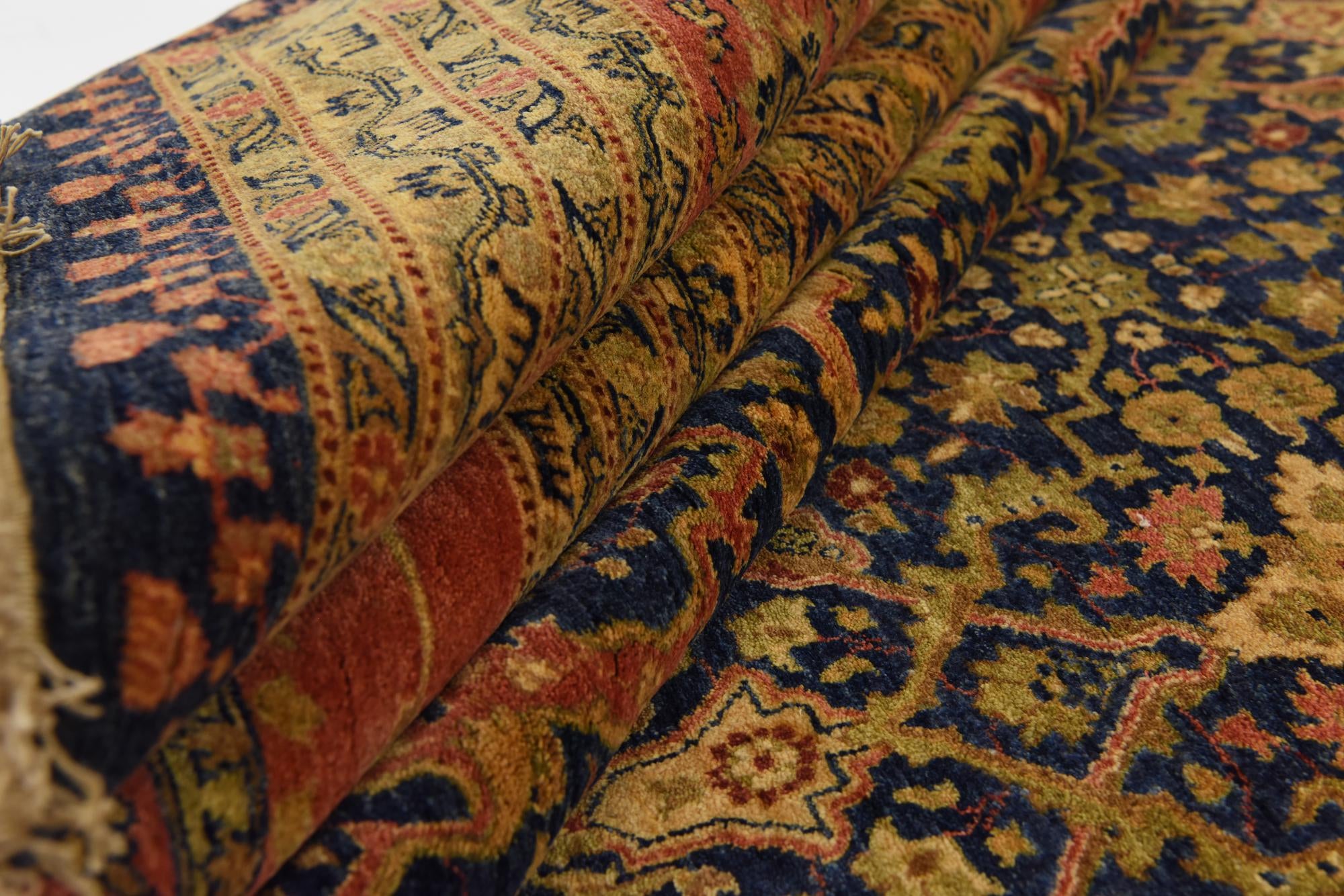12' 4 x 21' 11 Hand Knotted Tabriz Hadji Jalili Oriental Rug