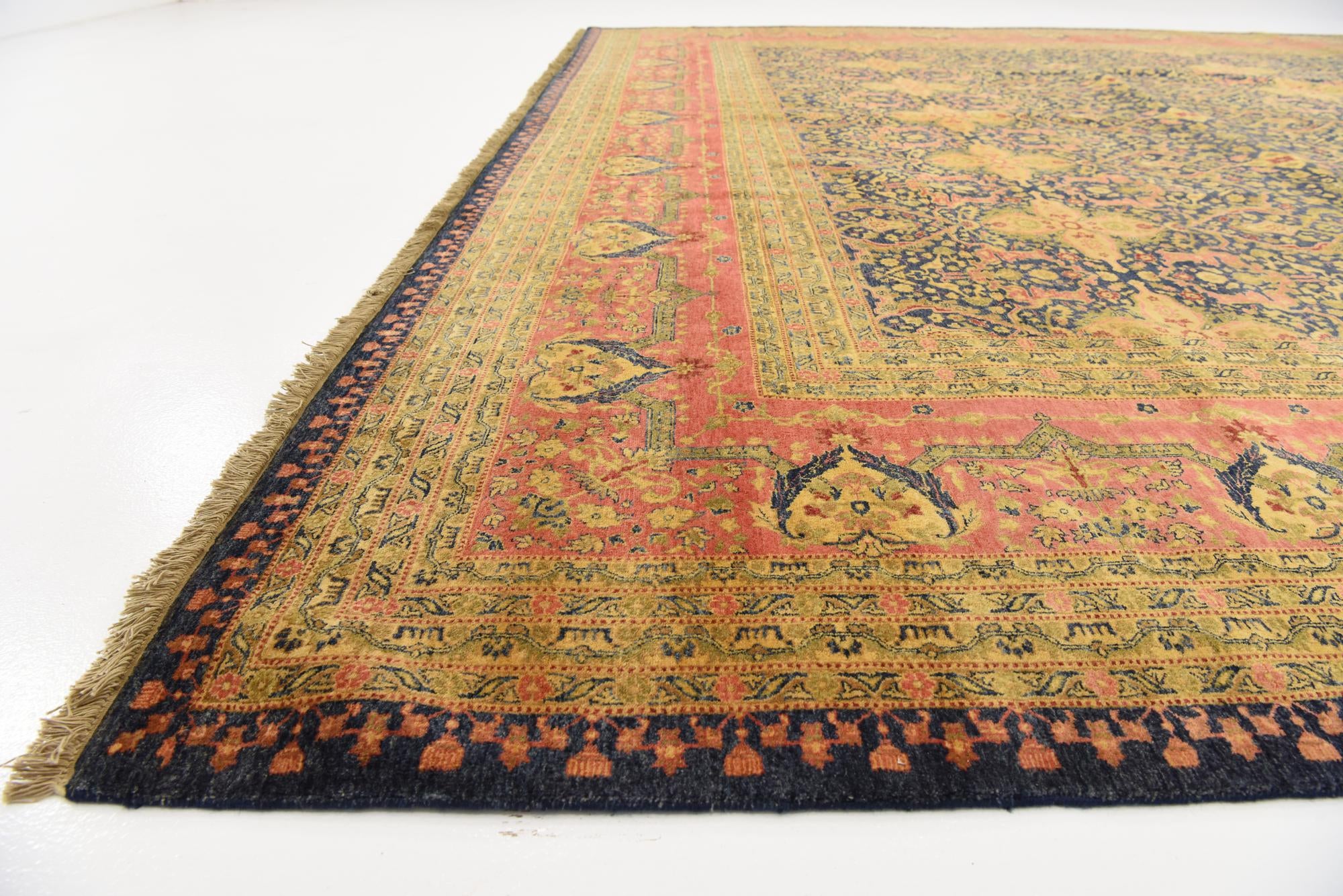 12' 4 x 21' 11 Hand Knotted Tabriz Hadji Jalili Oriental Rug