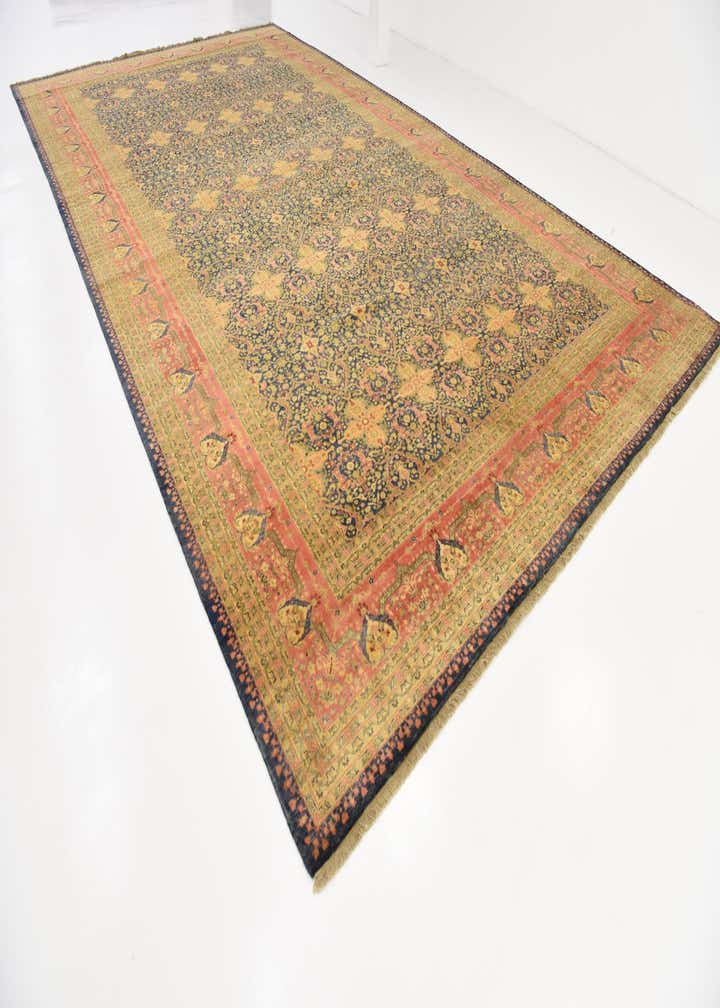 12' 4 x 21' 11 Hand Knotted Tabriz Hadji Jalili Oriental Rug
