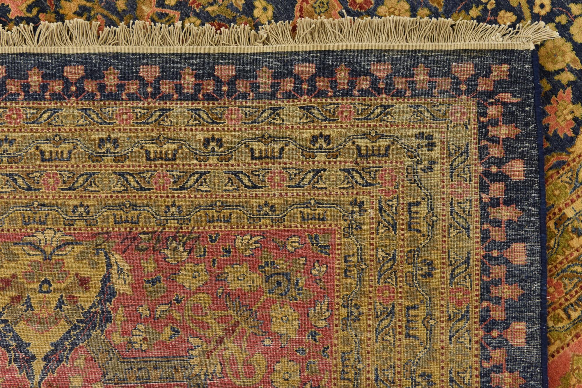 12' 4 x 21' 11 Hand Knotted Tabriz Hadji Jalili Oriental Rug