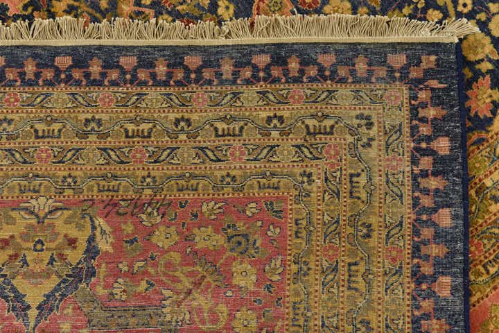 12' 4 x 21' 11 Hand Knotted Tabriz Hadji Jalili Oriental Rug
