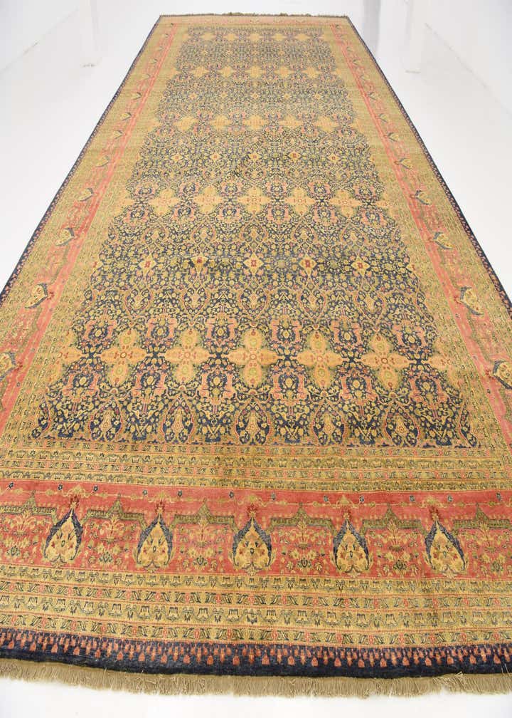12' 4 x 21' 11 Hand Knotted Tabriz Hadji Jalili Oriental Rug