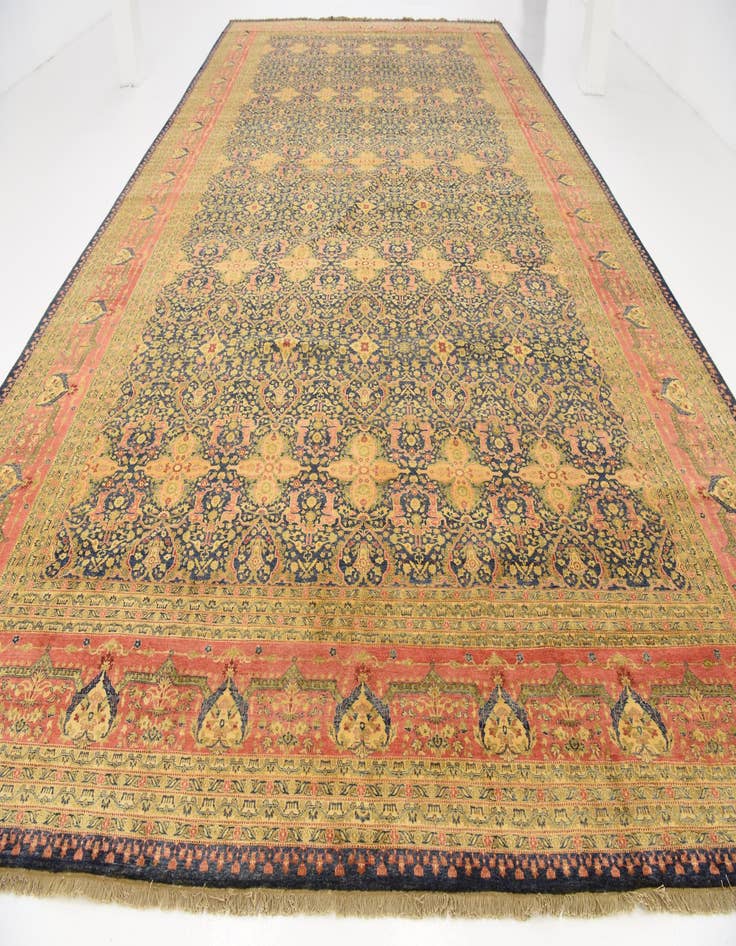 Detail image of 12' 4 x 21' 11 Hand Knotted Tabriz Hadji Jalili Oriental Rug