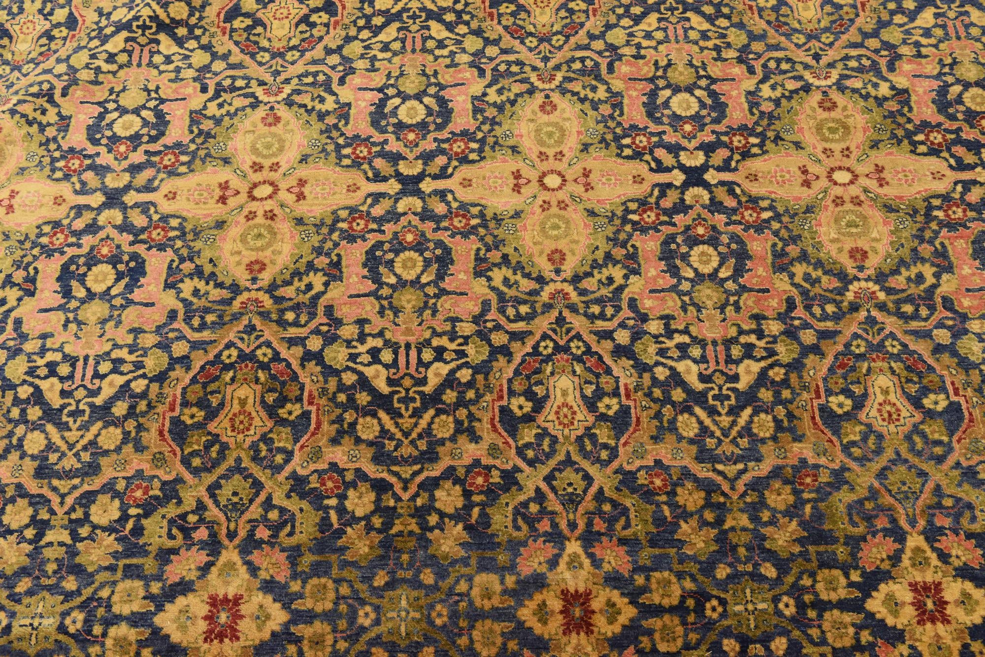 12' 4 x 21' 11 Hand Knotted Tabriz Hadji Jalili Oriental Rug