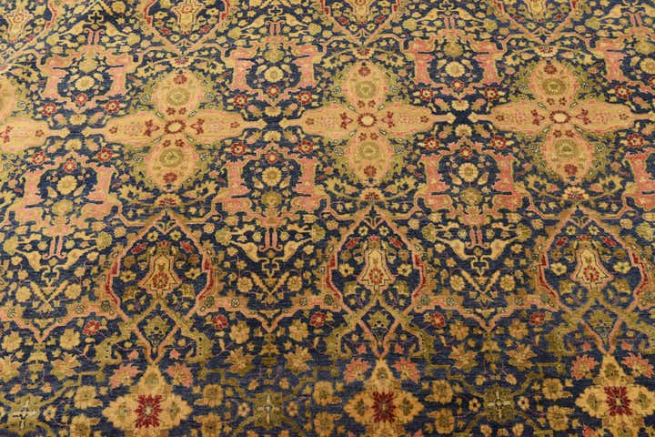 12' 4 x 21' 11 Hand Knotted Tabriz Hadji Jalili Oriental Rug