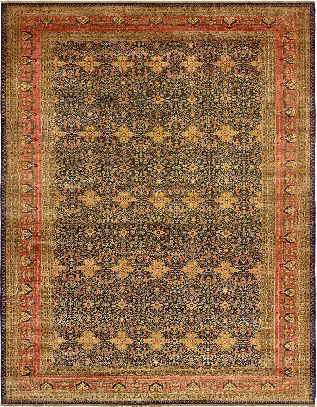 12' 4 x 21' 11 Hand Knotted Tabriz Hadji Jalili Oriental Rug