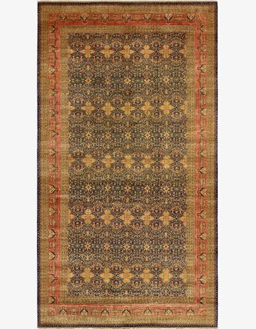 12' 4 x 21' 11 Hand Knotted Tabriz Hadji Jalili Oriental Rug