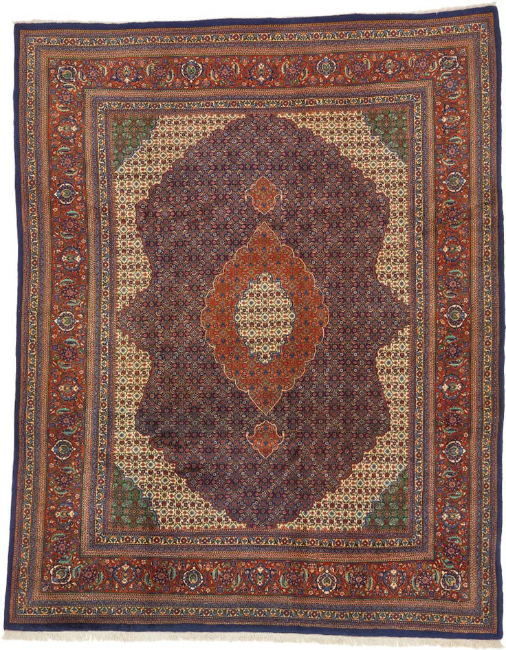 Detail image of 8' 4 x 10' 10 Hand Knotted Tabriz Persian Wool Rug