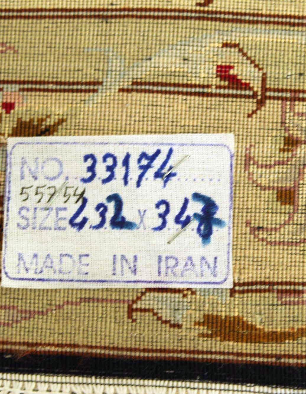 11' 5 x 14' 2 Hand Knotted Tabriz Persian Rug