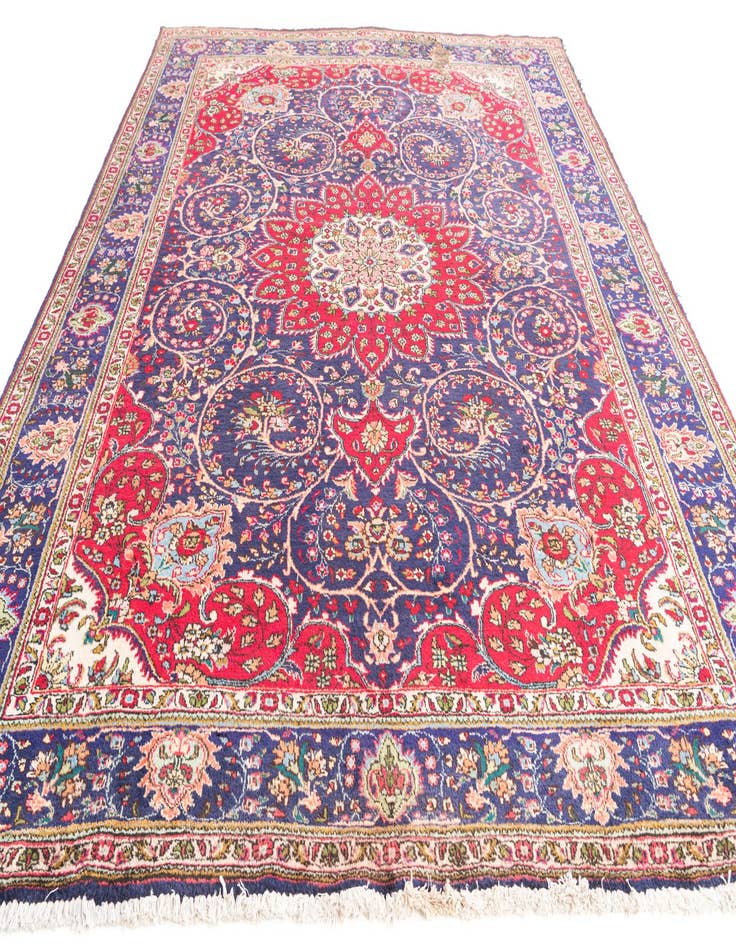 Detail image of 9' x 11' 8 Hand Knotted Tabriz Persian Wool Rug