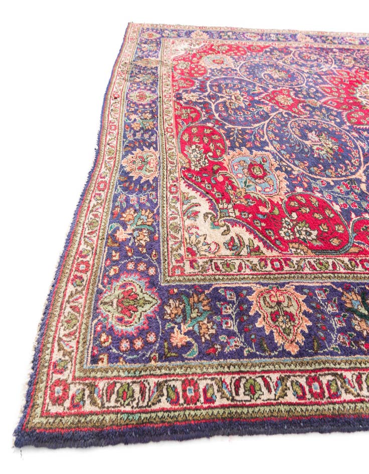 Detail image of 9' x 11' 8 Hand Knotted Tabriz Persian Wool Rug