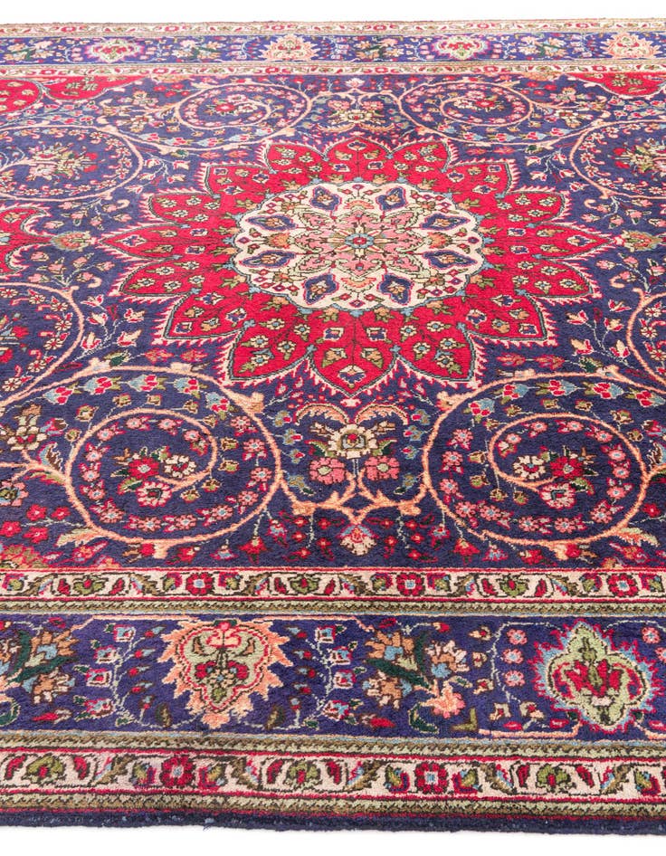 Detail image of 9' x 11' 8 Hand Knotted Tabriz Persian Wool Rug