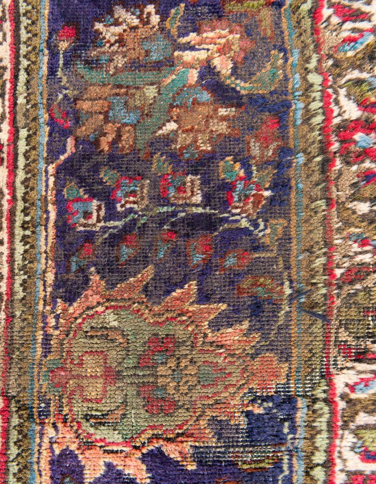 Detail image of 9' x 11' 8 Hand Knotted Tabriz Persian Wool Rug