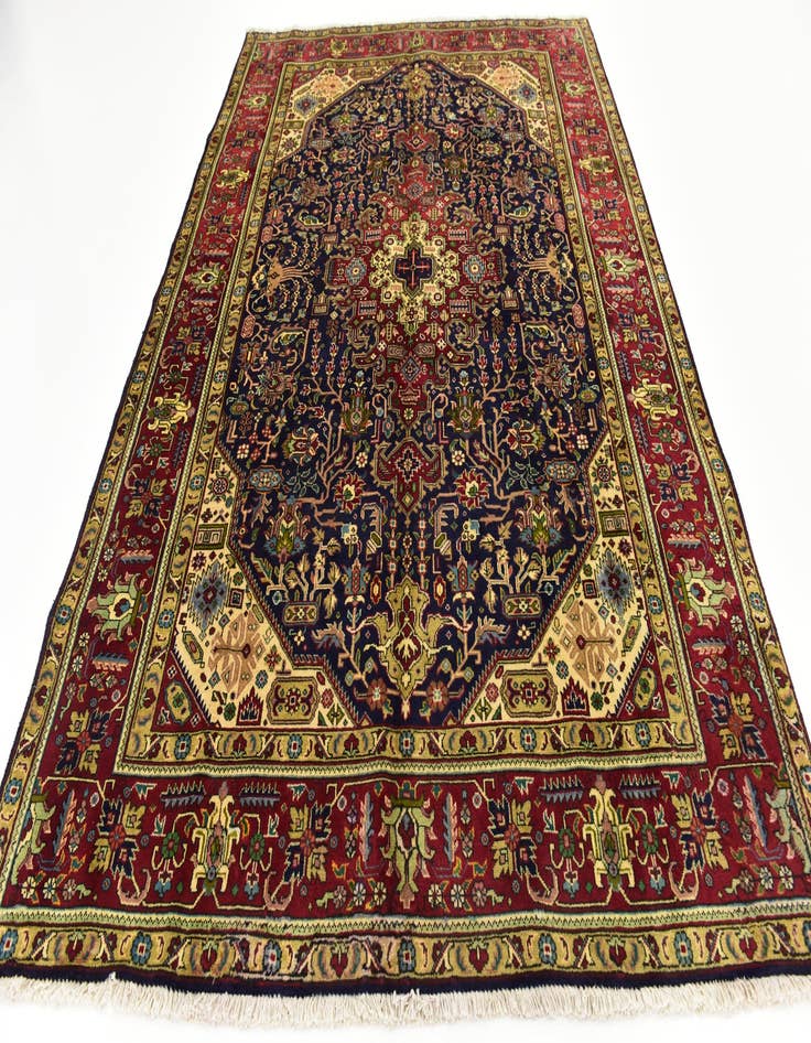 Detail image of 6' 7 x 9' 5 Hand Knotted Tabriz Persian Wool Rug